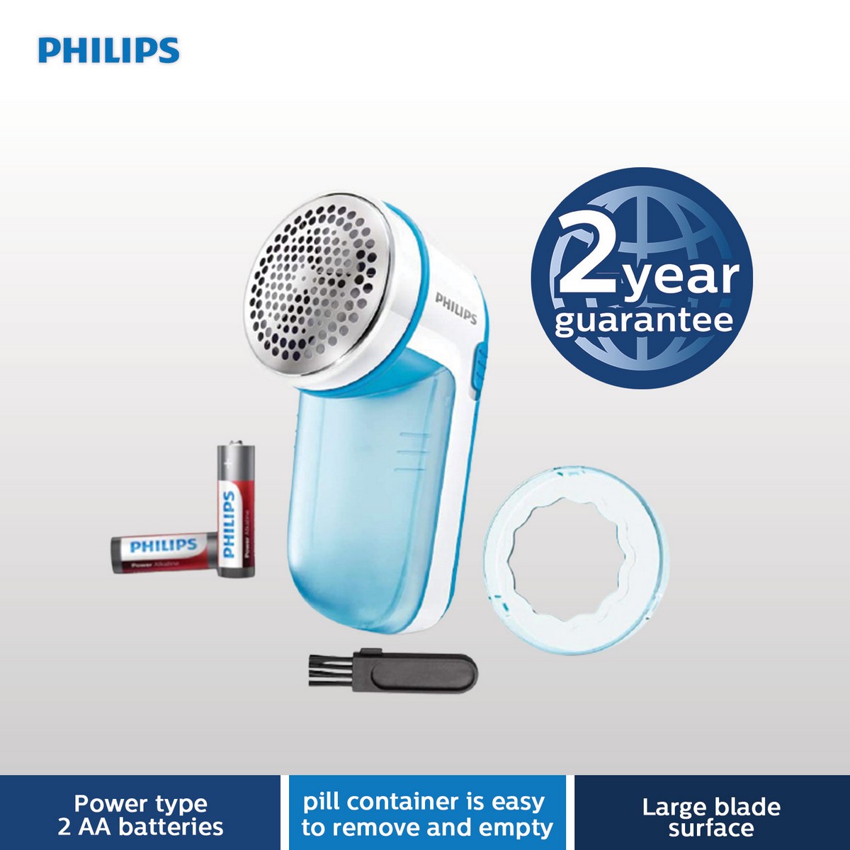 Philips GC026/00 Fabric Shaver, Blue - Electronica Pakistan