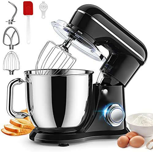KENWOOD Stand Mixer,  8 Speed 7 liter. Household Stand Mixers, Tilt-Head Dough Mixier with Dough Hook, Beater, Wire Whisk & Splash Guard Attachments for Baking, Cake, Cookie, Kneading.