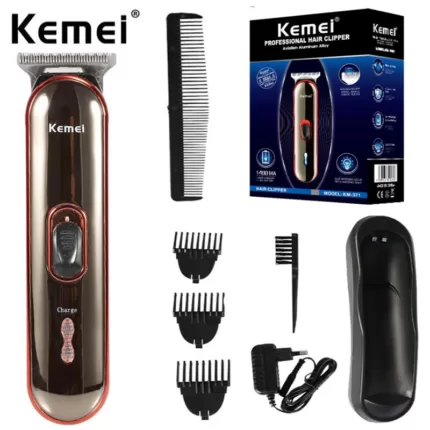 Kemei KM-371 Salon Professional Electric Lithium Battery Fast Charging Push Baby Clippers Hair Clipper Trimmer