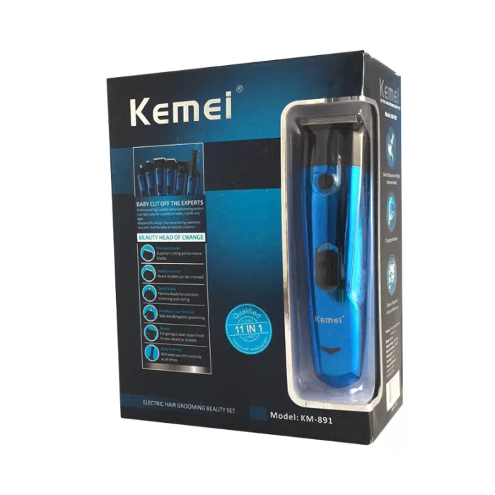 Kemei-891 Male Hair Clipper Barber Machine Electric Trimmer For Men Hair Clipper Haircut Machine Beard Razor With Limit Combs