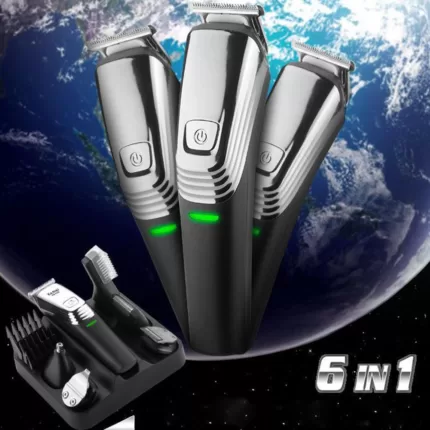 Kemei KM-5900 Multi-Function Men Personal Care Series 6 In 1 Hair Clipper Washable Hair Clipper Cordless Electric Trimmer