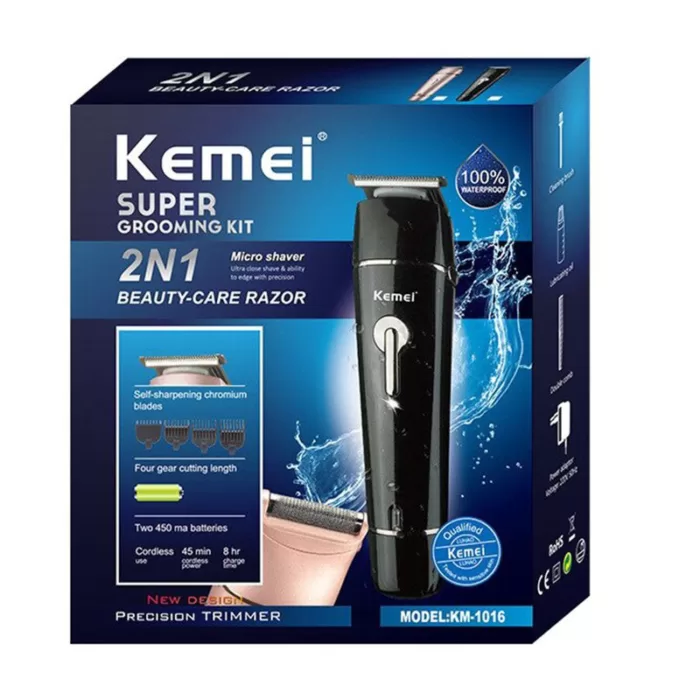 Kemei KM-1016 Rechargeable Hair Clipper Electric Hair Trimmer for Men