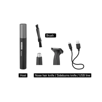 Kemei km-6664 USB Charging 2-In-1 Shaver Replaceable Blade Trimmer Portable men Shaver
