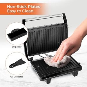Geepas Digital Stainless Steel Grill Maker GGM36557