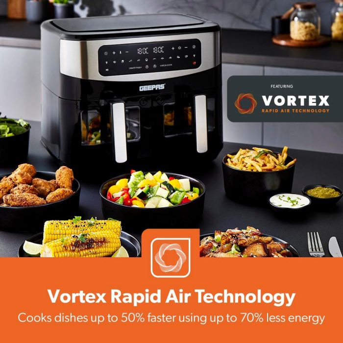 Geepas Dual Zone Air Fryer