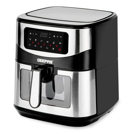 Geepas Vortex 9.2L Digital Air Fryer – Family-Sized 9-in-1 Convection Air Fryer with LED Touchscreen, 60 Minutes Timer & Non-Stick Basket – Oil Free Toaster Oven | 2 Years Warranty