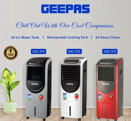 Geepas Air Cooler GAC-374, GAC-376 | Model 2025