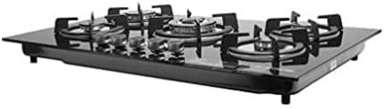 Geepas GGC31011 5-Burner Gas Hob - Attractive Design, 8mm Tempered Glass Worktop - Automatic Ignition, 5 Heating Zones | Ergonomic Design, Stainless Steel Body