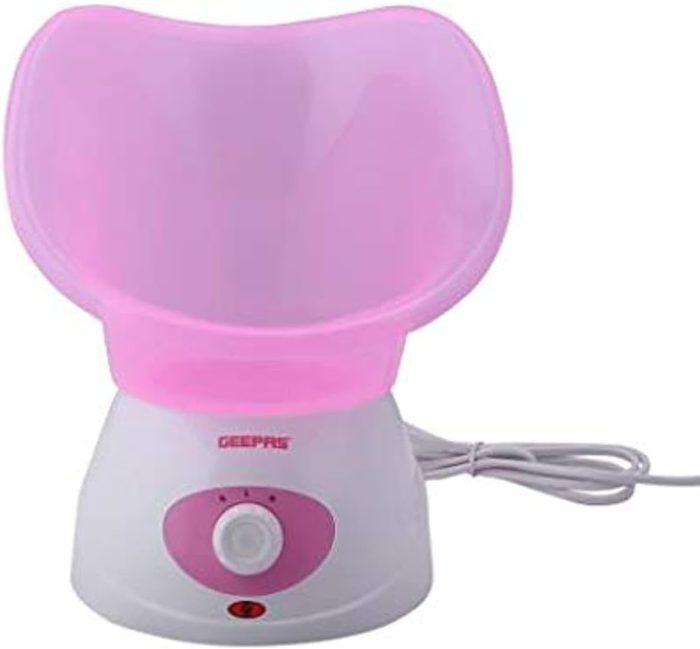 Geepas Facial Steamer, 40ml Capacity, 2 Speed, GFS8701 Includes 1pc Face Mask, Nose Mask, Measuring Cup Steamer for Face, Nose, Cold, Etc