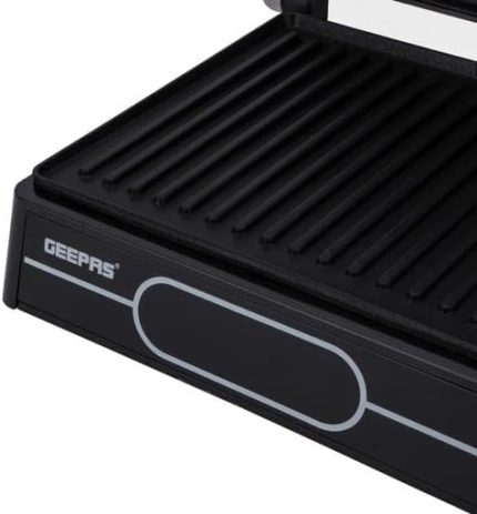 Geepas 2000 W 4-Slice Grill Maker-GGM36557/ Non-Stick Plates for Easy Release and Quick Cleanup/Digital Control Temperature with 9 Levels,Perfect for...
