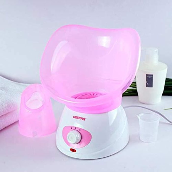 Geepas Facial Steamer, 40ml Capacity, 2 Speed, GFS8701 Includes 1pc Face Mask, Nose Mask, Measuring Cup Steamer for Face, Nose, Cold, Etc