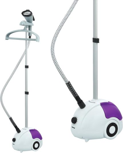 Geepas 2000W Garment Steamer, 1.8L Water Tank, WhiteBlack, GGS25022N