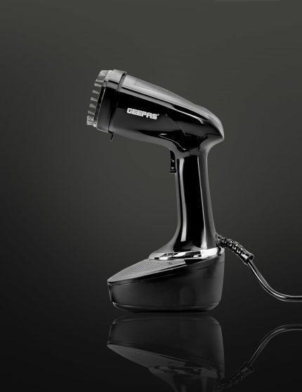 Geepas Handheld Garment Steamer- GGS25041/ 1500 W, Easy to Use,Suitable for all Kinds of Fabric and Safe for Delicate Fabrics/Vertical Ironing, and 400 ml Capacity/Black, 2 Years Warranty