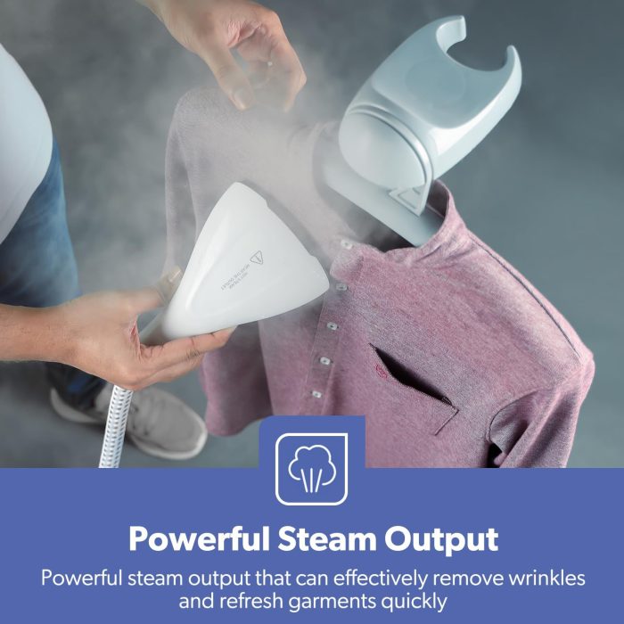 Geepas 2000W Garment Steamer, 1.8L Water Tank, WhiteBlack, GGS25022N