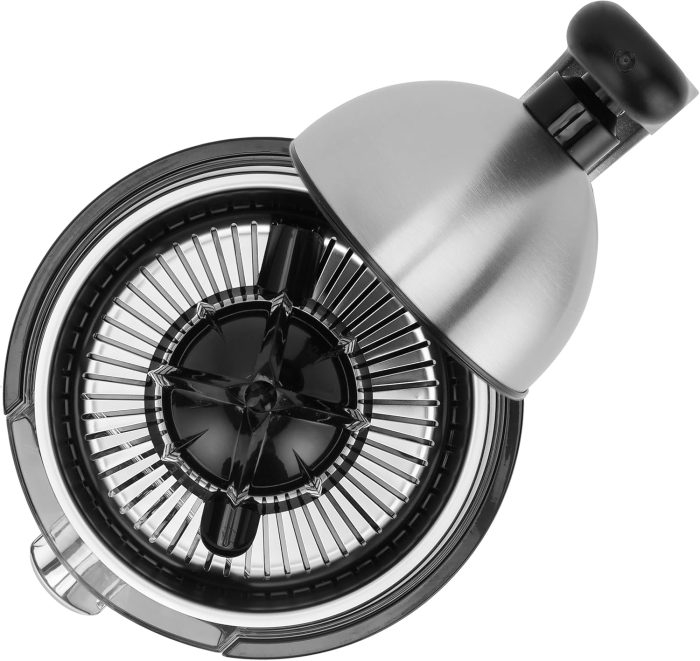 Geepas Stainless Steel Citrus Juicer-GCJ46018| Juicer for Orange Juice, Lemon| Deluxe Stainless Steel Body with Aluminum Die-Casting Handle| Metallic Silver, 2 Years Warranty