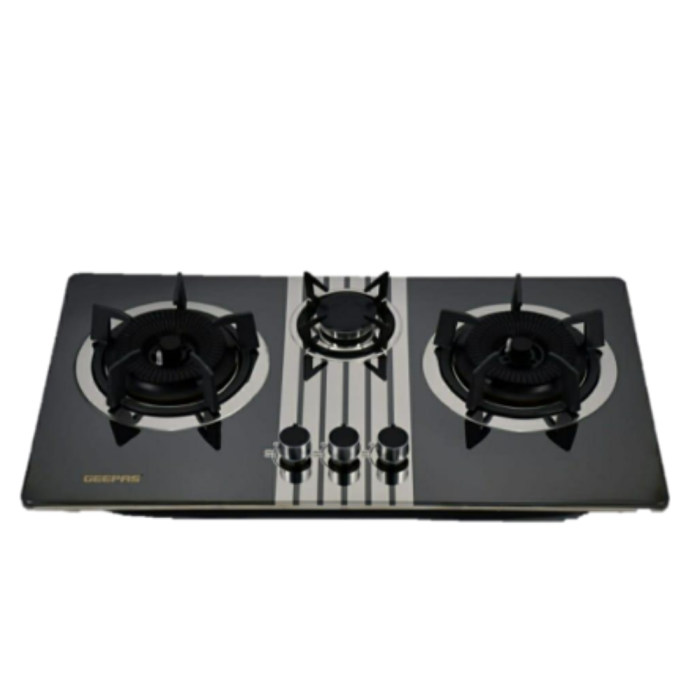 Geepas Glass Triple Burner Gas Stove GGC6873