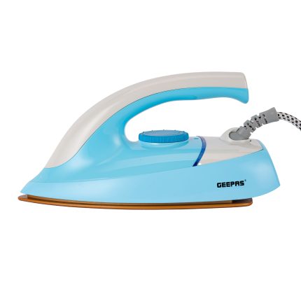 Geepas GDI23017 Dry Iron|Non-Stick Coating Plate & Adjustable Thermostat Control | Indicator Light with ABS Material | 2 Years Warranty
